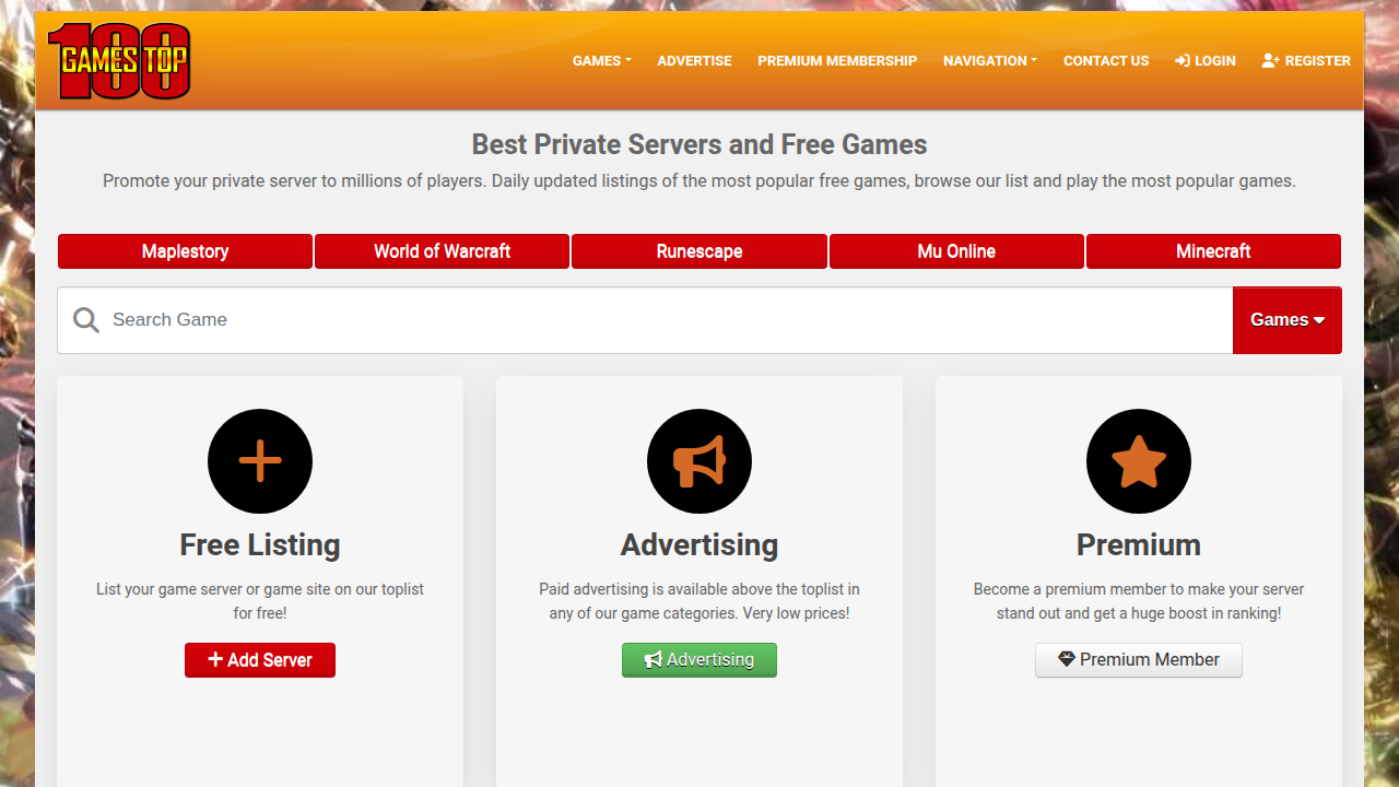 GTop100: Best Private Servers and Free Games thumbnail