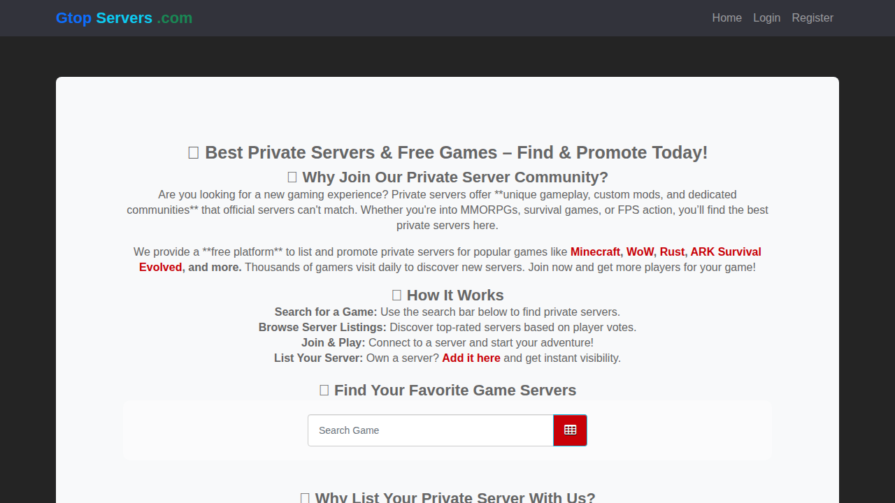 Best Private Servers & Free Games – Find & Promote Servers thumbnail