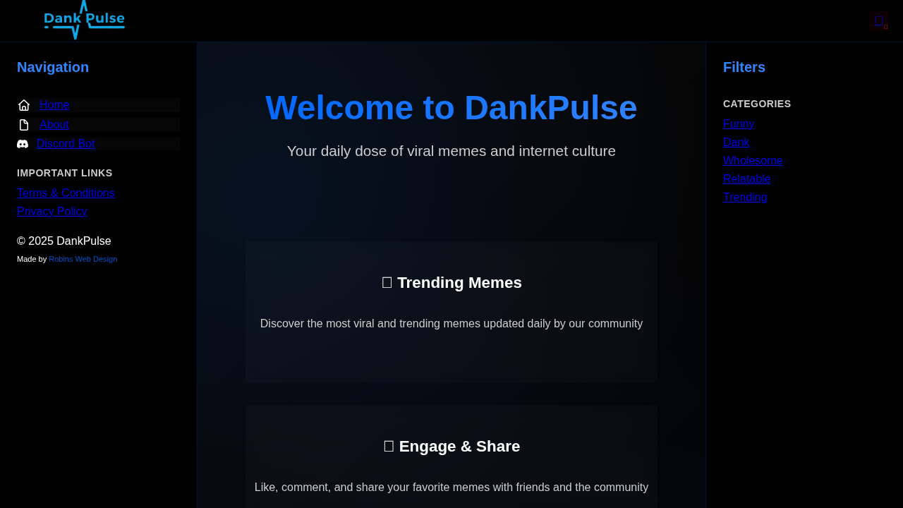 Dankpulse - Viral Memes Community - Entertainment website thumbnail
